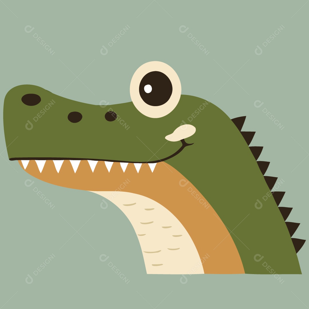 Jacaré Ilustração Vetor EPS
