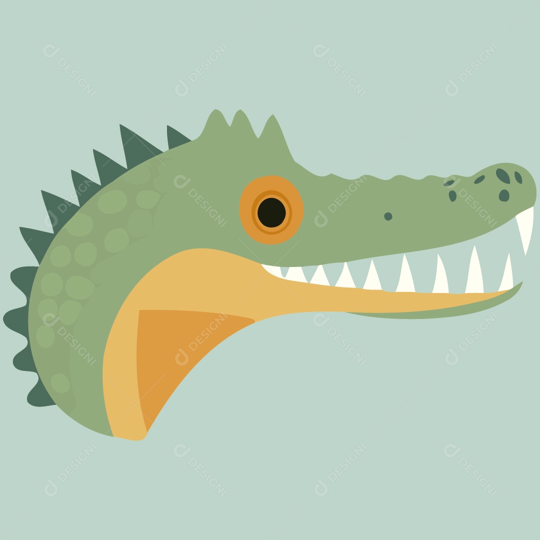 Jacaré Ilustração Vetor EPS
