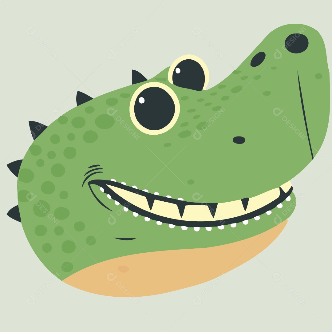 Jacaré Ilustração Vetor EPS
