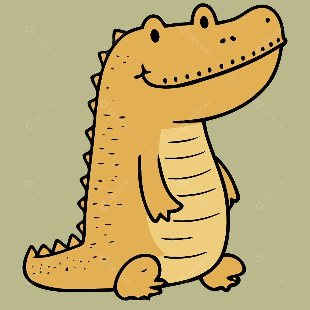 Jacaré Ilustração Vetor EPS