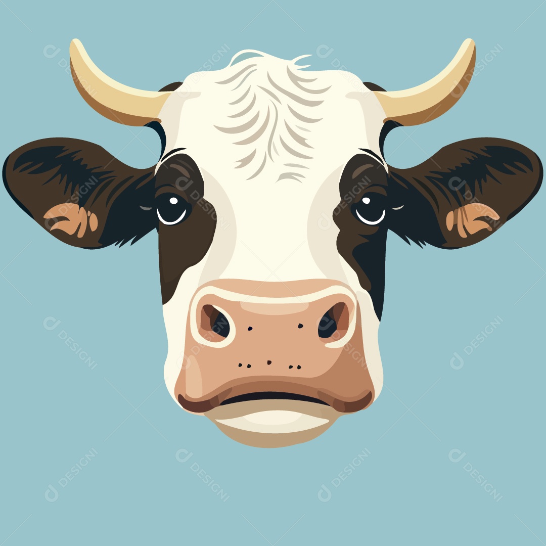Vaca Ilustração Vetor EPS