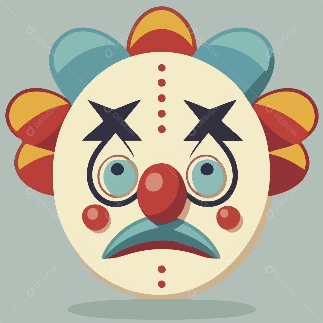 Palhaço Ilustração Vetor EPS