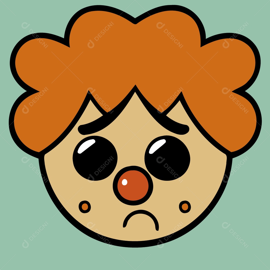 Palhaço Ilustração Vetor EPS