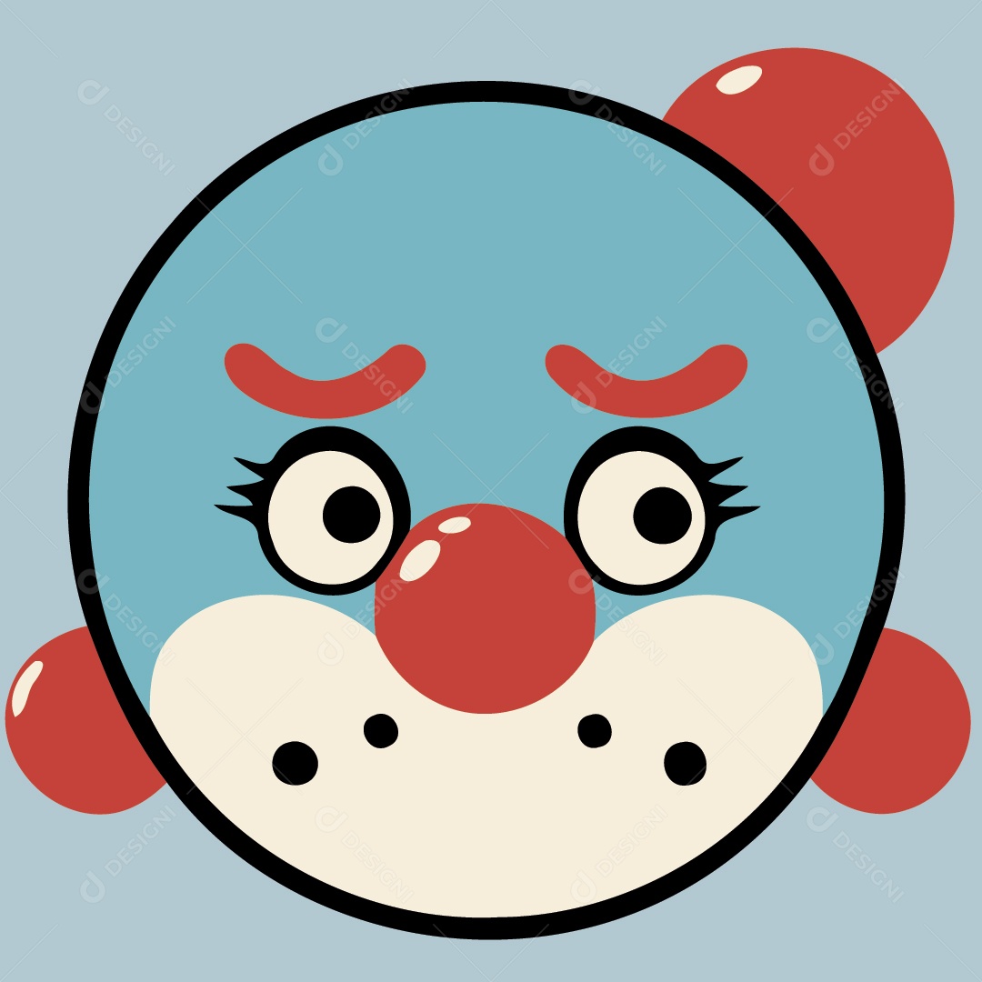 Palhaço Ilustração Vetor EPS