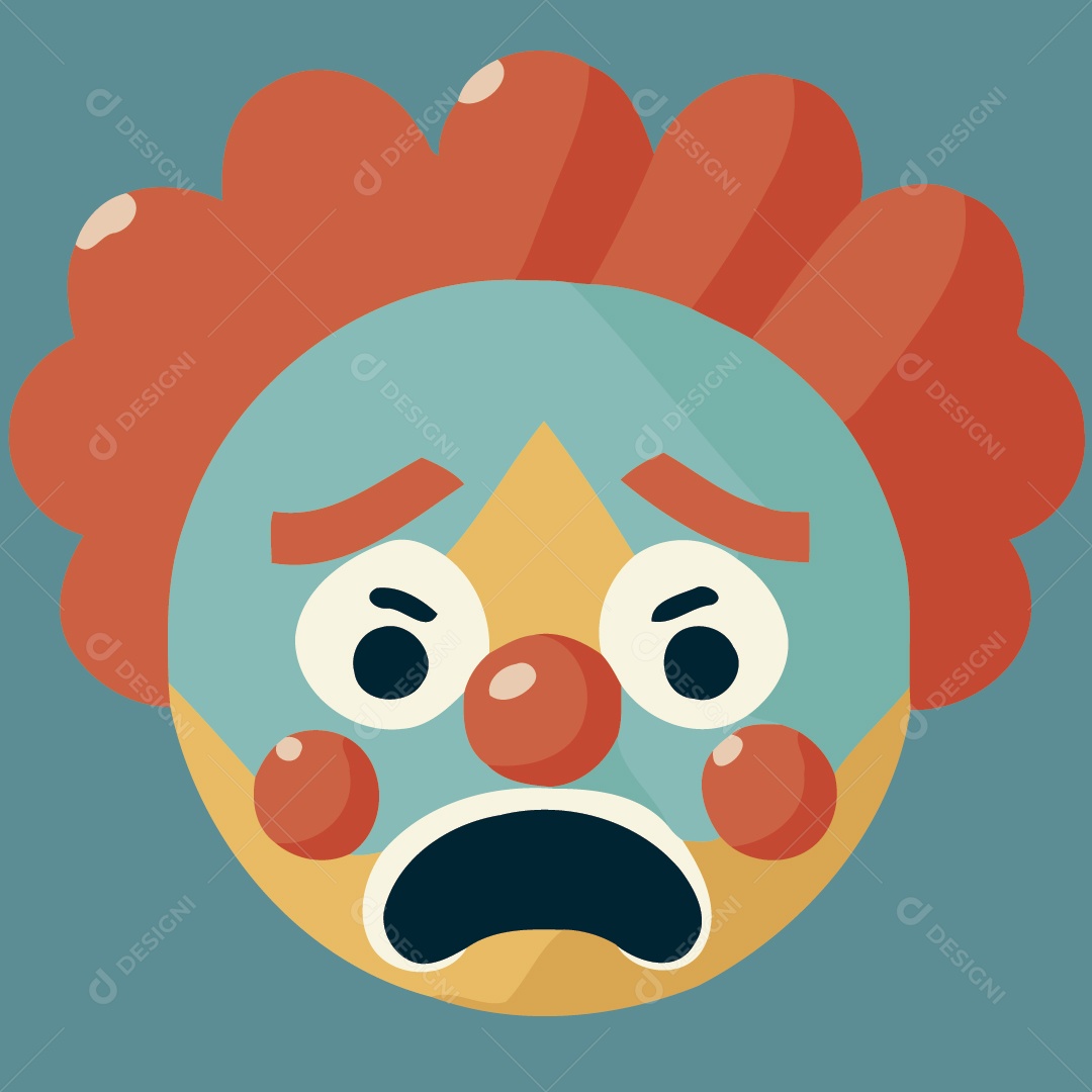 Palhaço Ilustração Vetor EPS