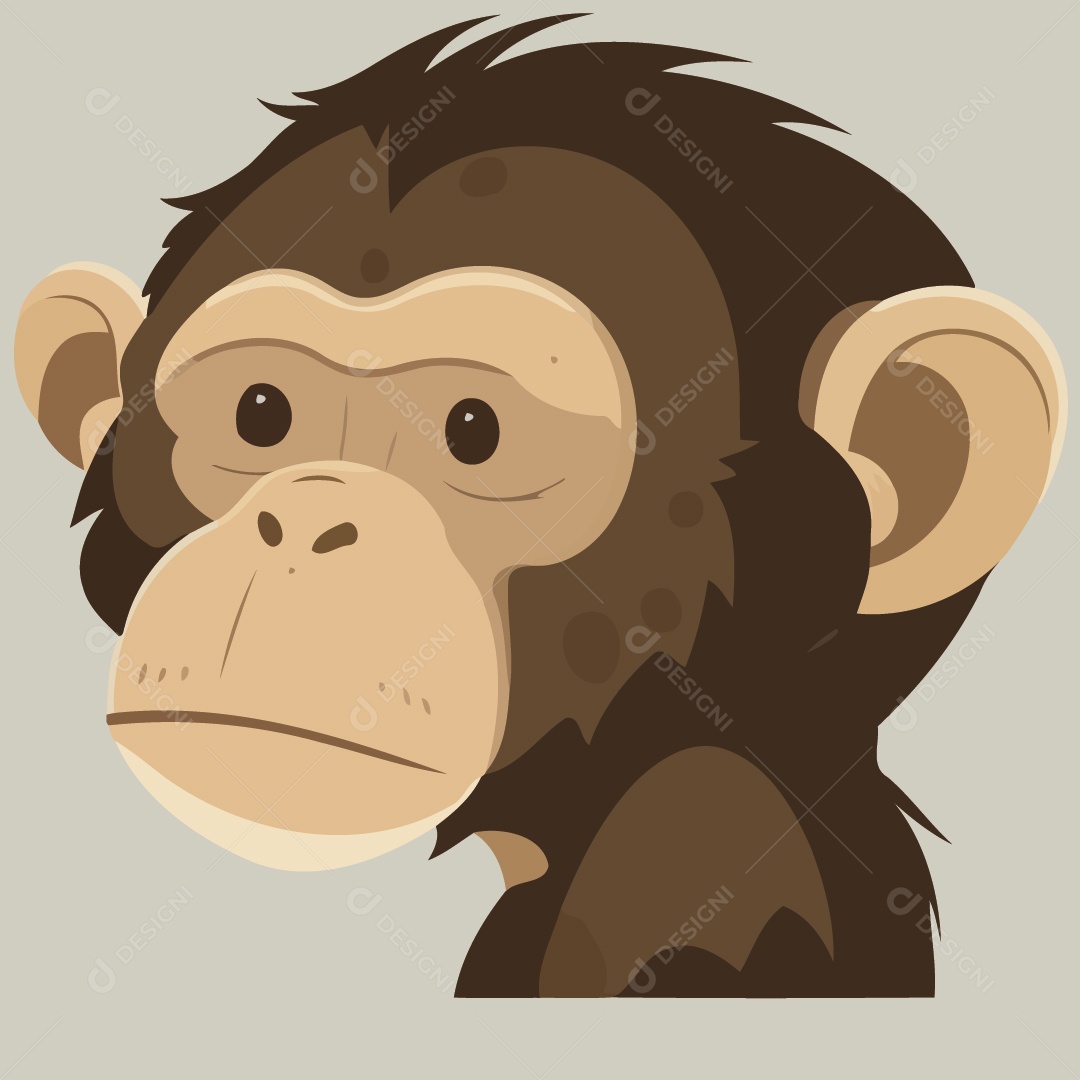Chimpanzé Ilustração Vetor EPS