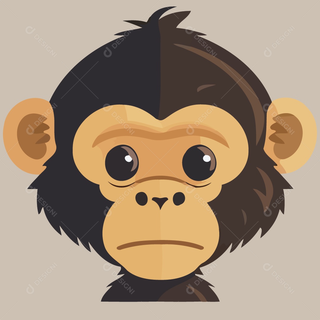 Chimpanzé Ilustração Vetor EPS