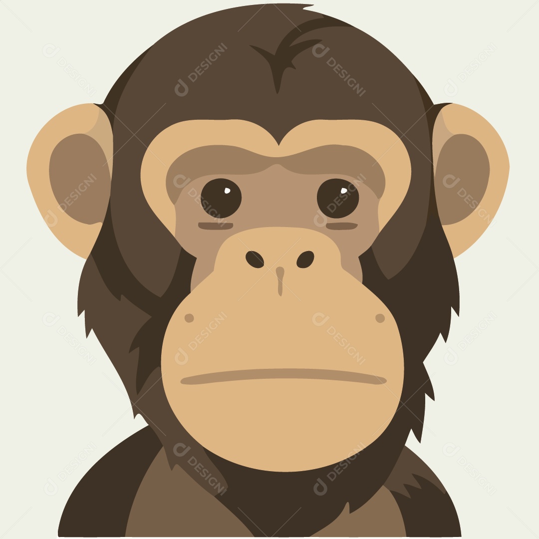 Chimpanzé Ilustração Vetor EPS