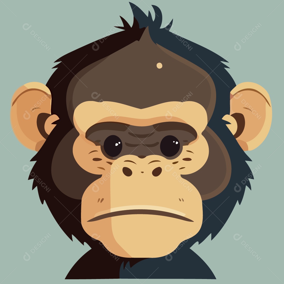 Chimpanzé Ilustração Vetor EPS