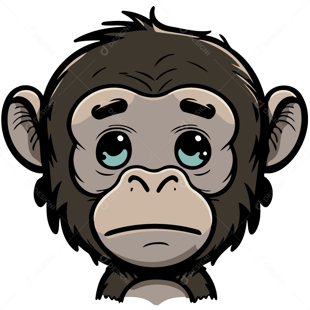 Chimpanzé Ilustração Vetor EPS
