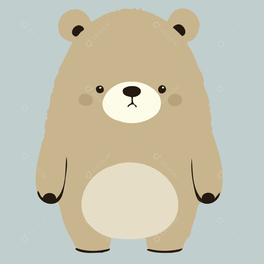 Urso Pardo Desenho Vetor EPS