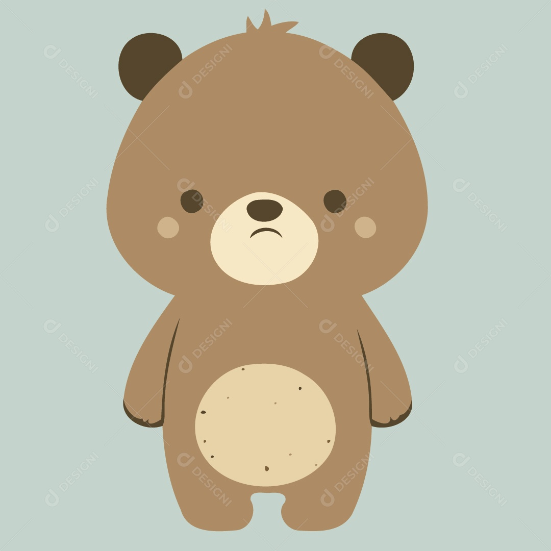 Urso Pardo Desenho Vetor EPS