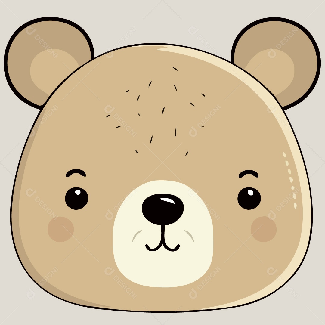 Urso Pardo Desenho Vetor EPS