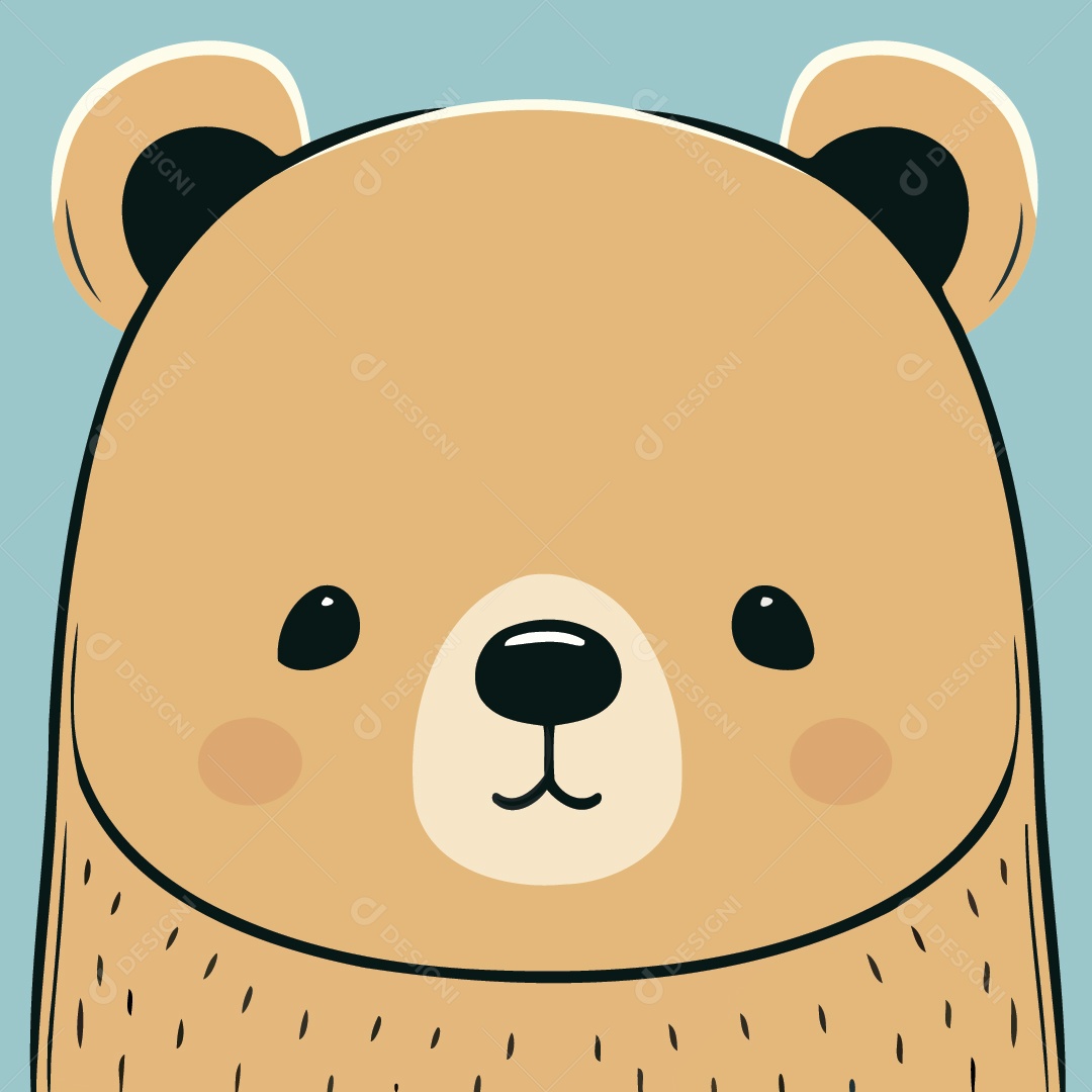 Urso Pardo Desenho Vetor EPS