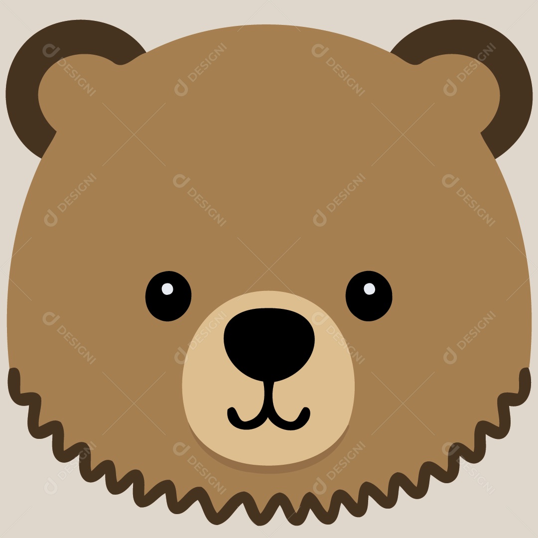 Urso Pardo Desenho Vetor EPS