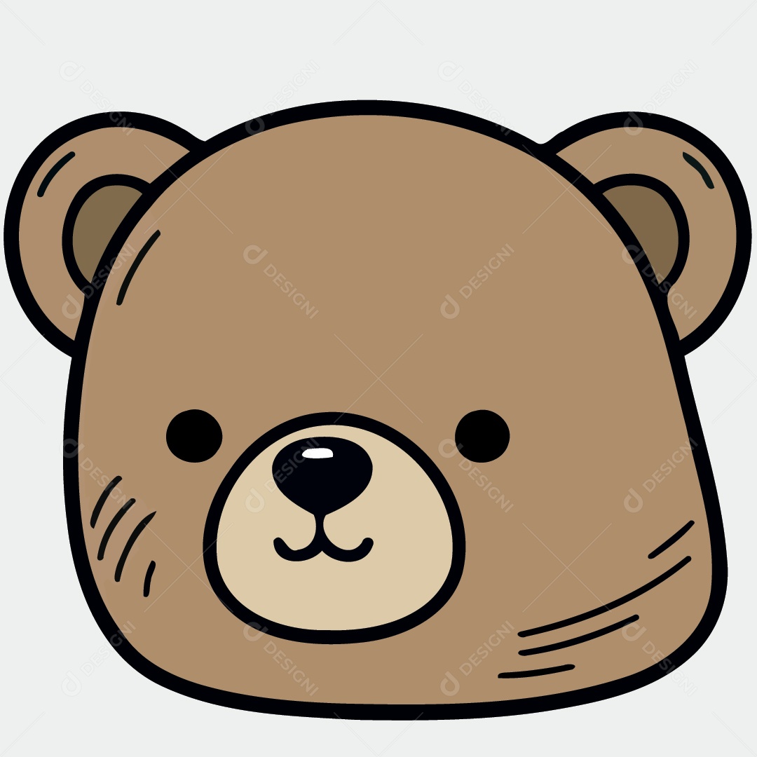 Urso Pardo Desenho Vetor EPS