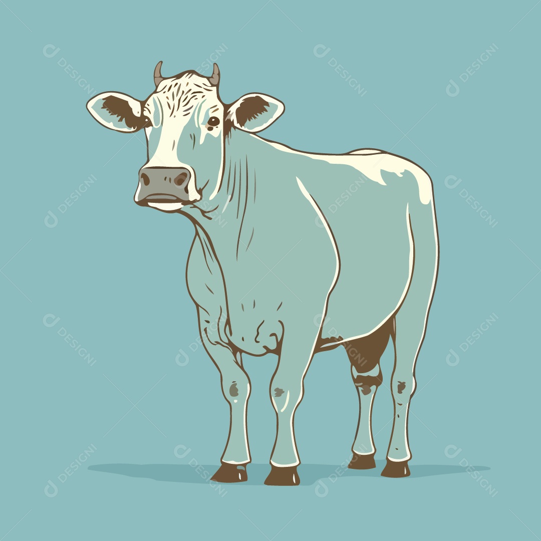 Vaca Desenho Vetor EPS