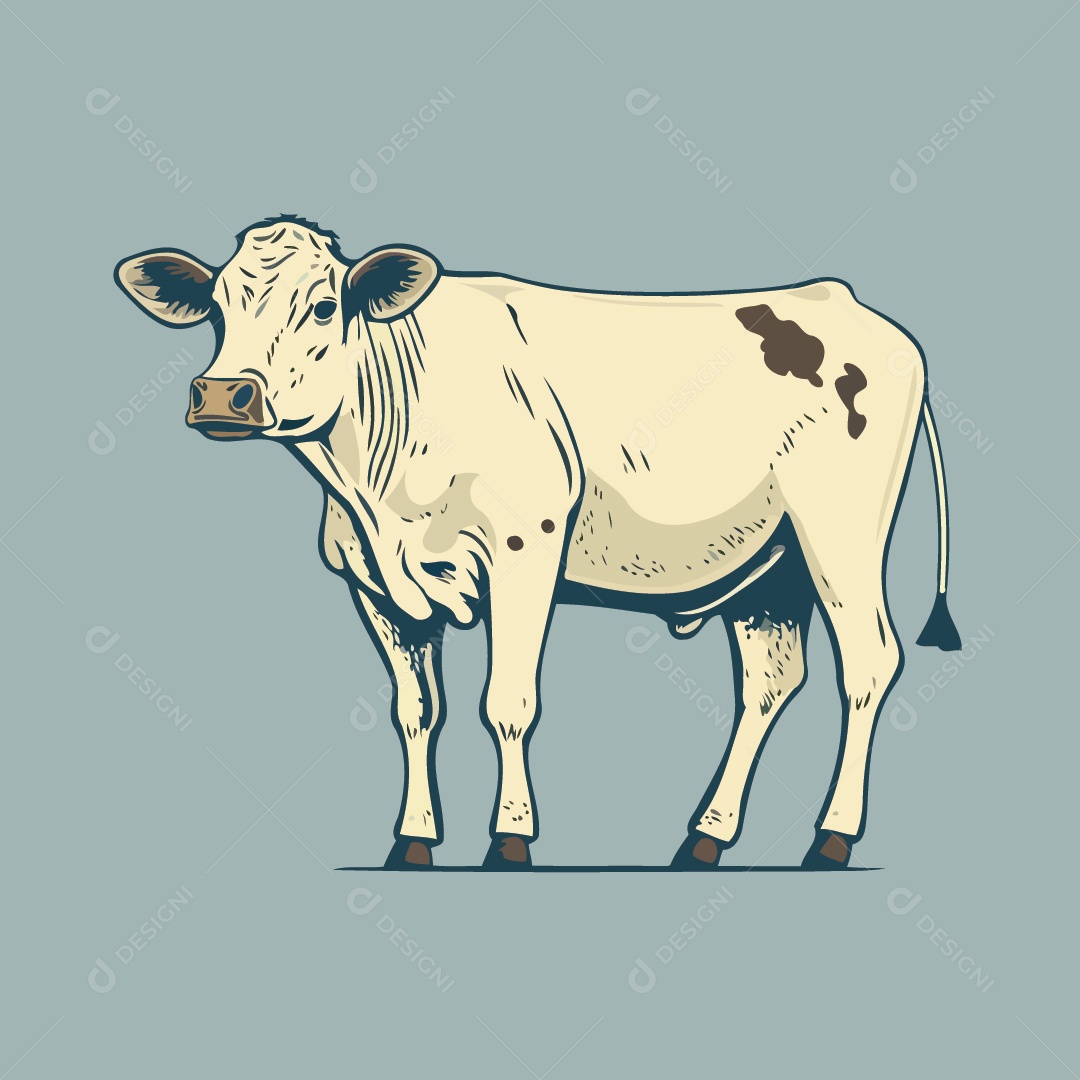 Vaca Desenho Vetor EPS