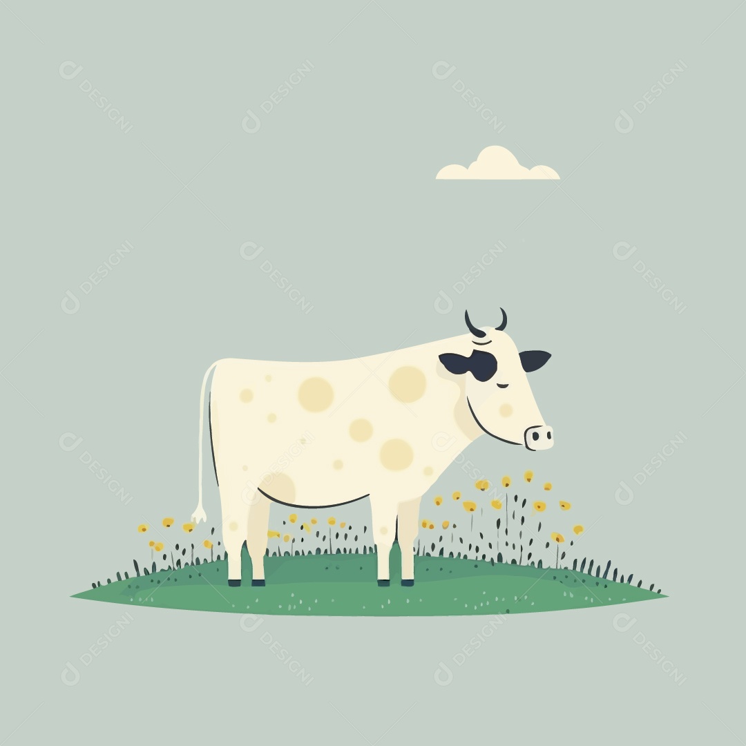 Vaca Desenho Vetor EPS