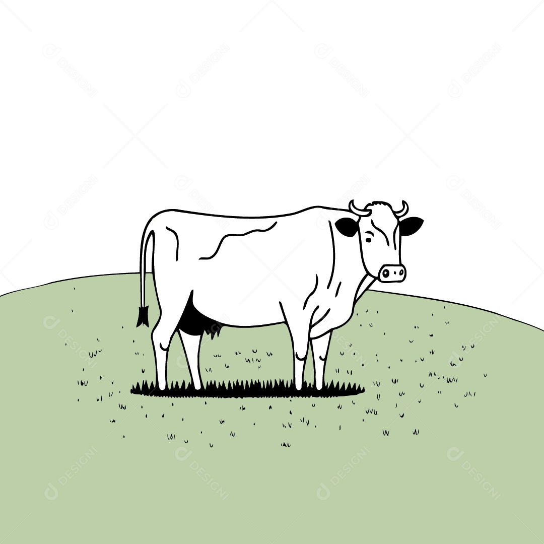 Vaca Desenho Vetor EPS