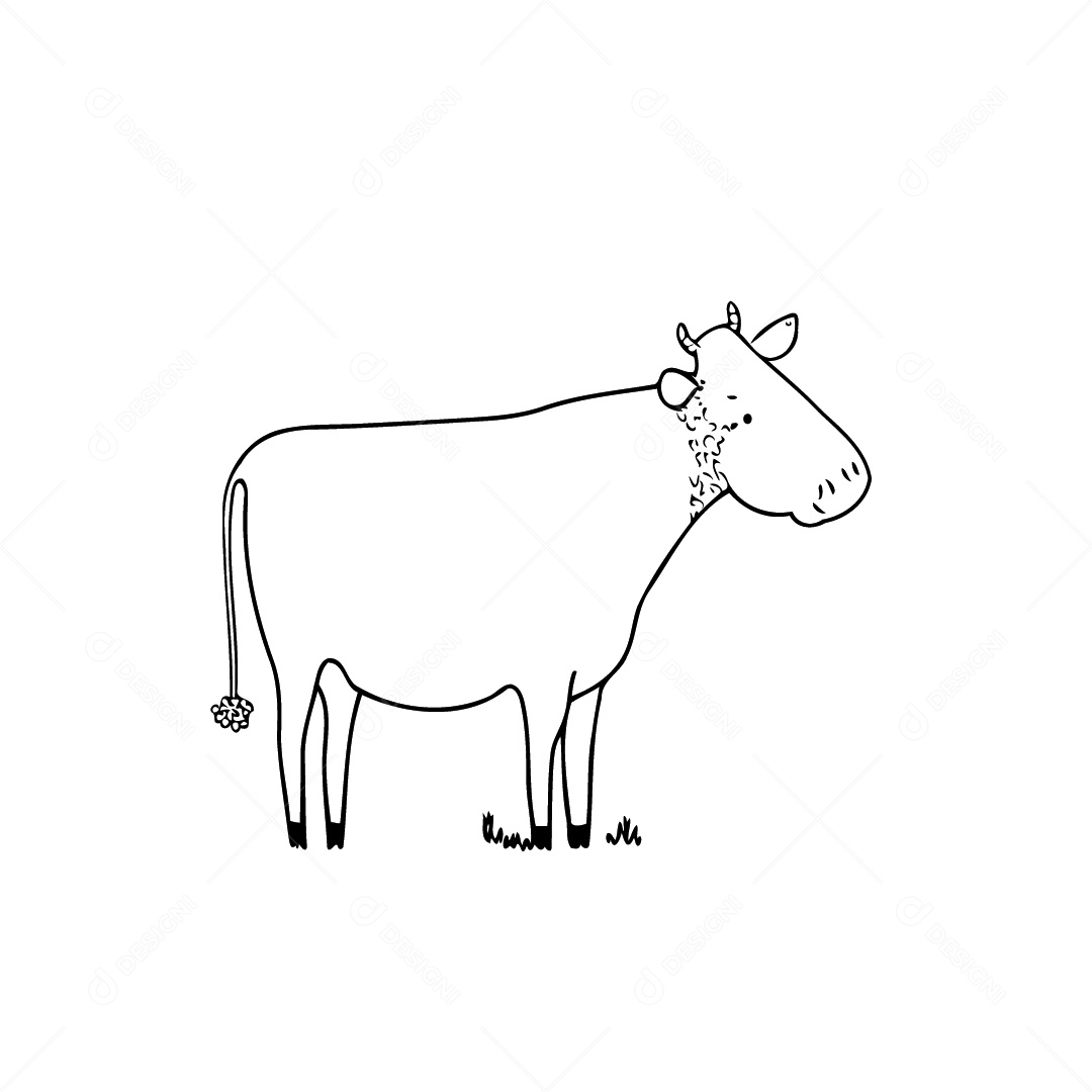 Vaca Desenho Vetor EPS