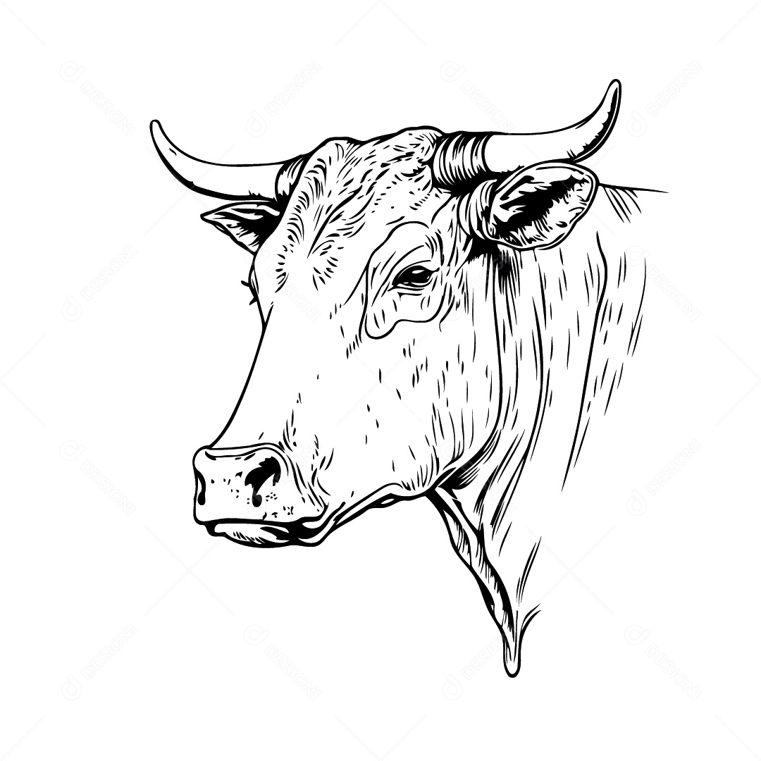 Vaca Desenho Vetor EPS