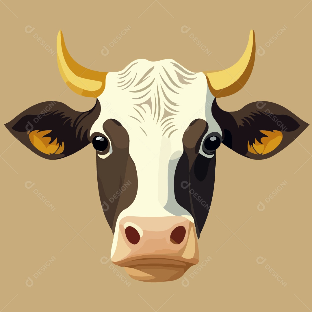 Vaca Ilustração Vetor EPS