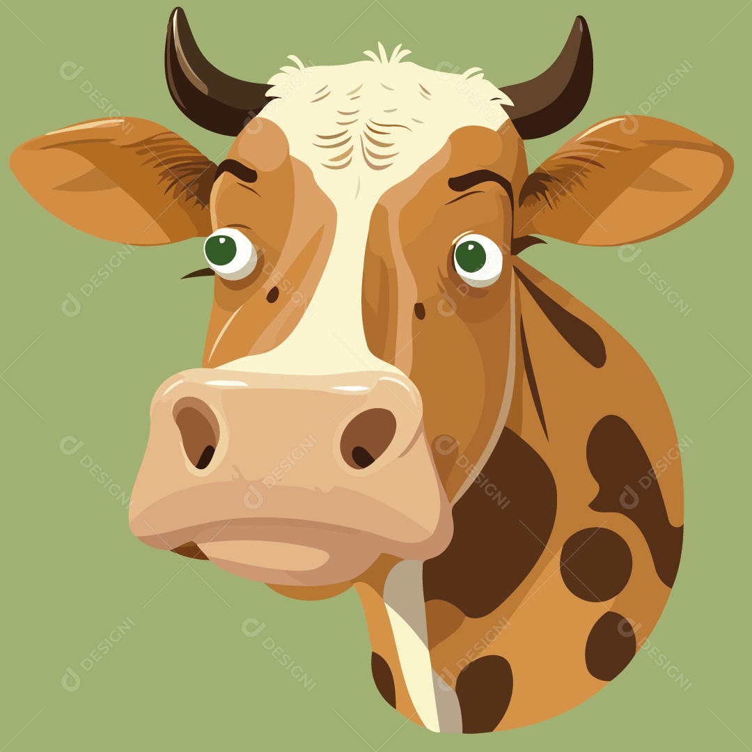 Vaca Ilustração Vetor EPS