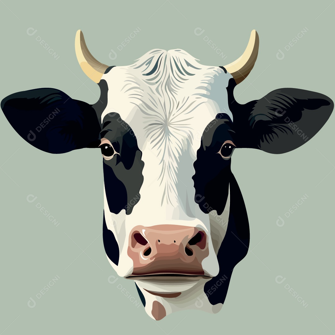 Vaca Ilustração Vetor EPS