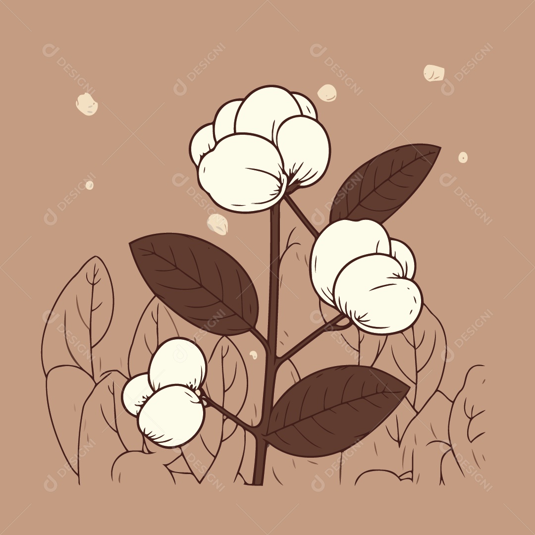 Algodão Ilustração Vetor EPS