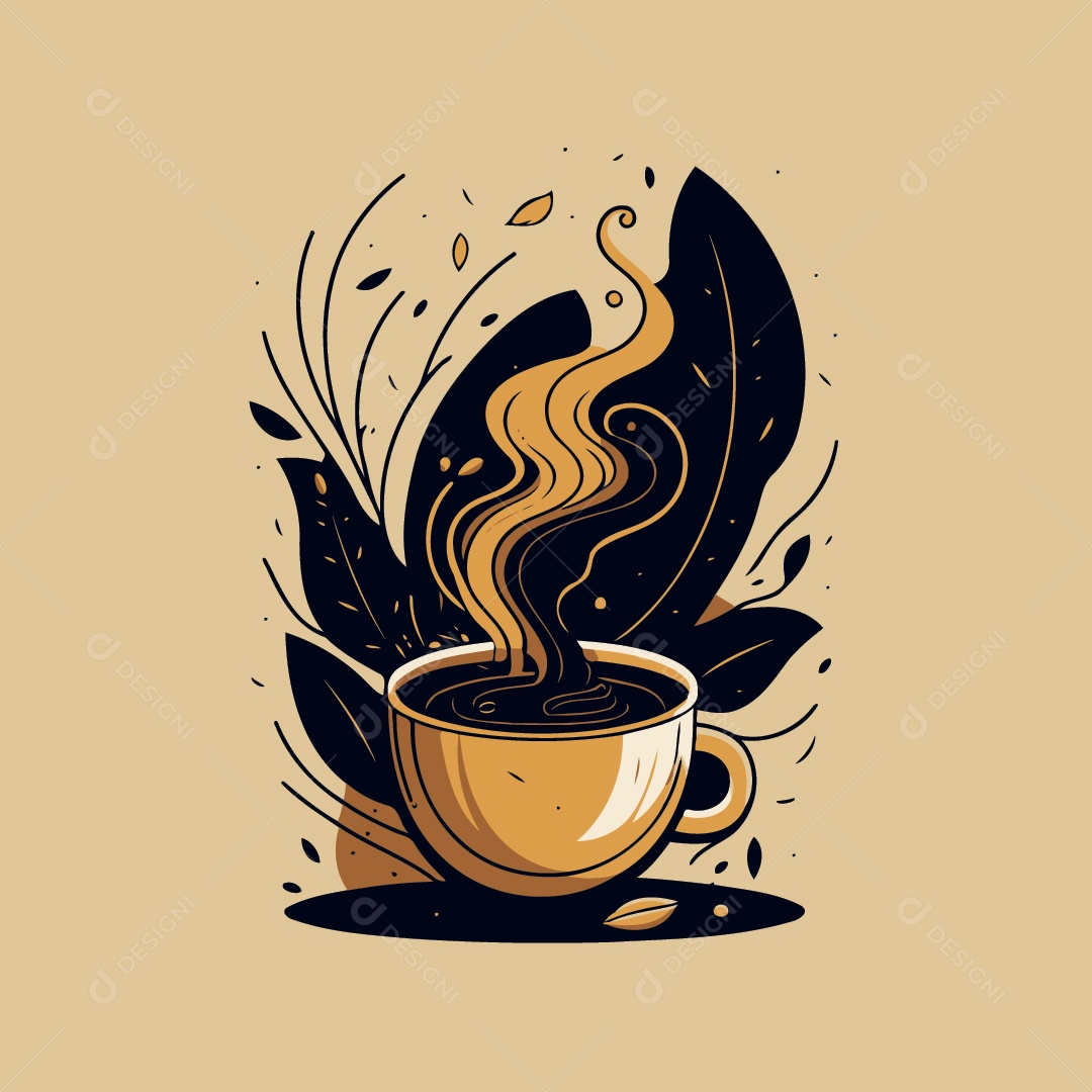 Xícara de Café Ilustração Vetor EPS