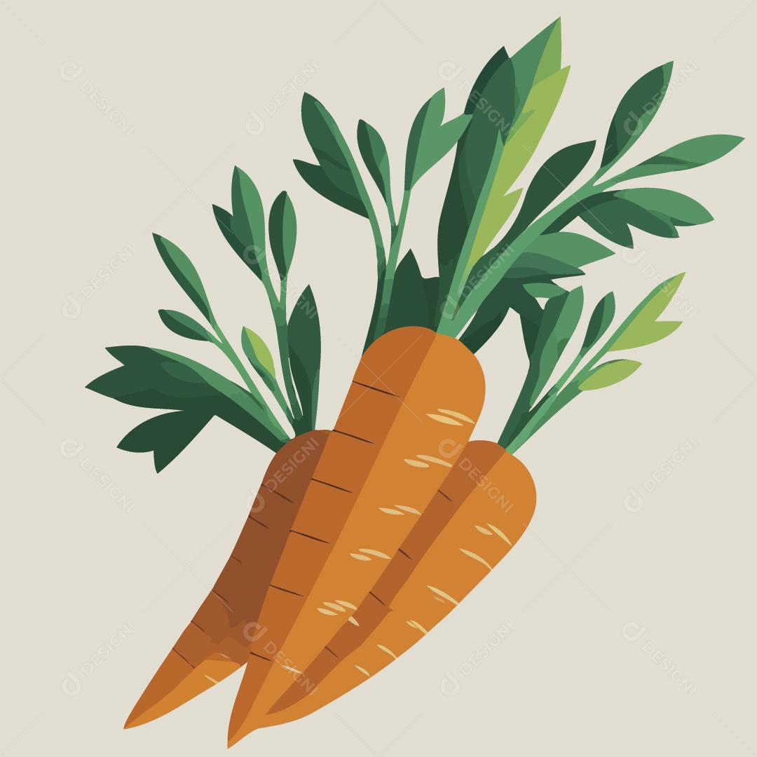 Cenoura Ilustração Vetor EPS