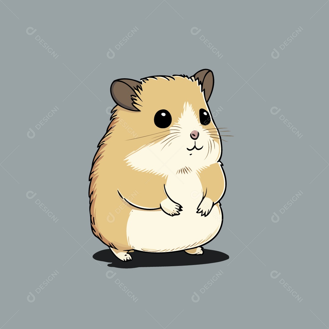 Hamster Ilustração Vetor EPS