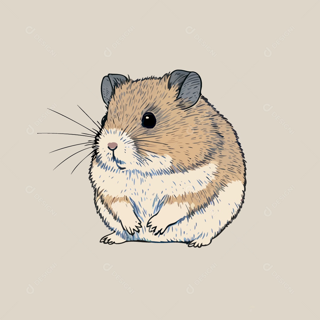 Hamster Ilustração Vetor EPS