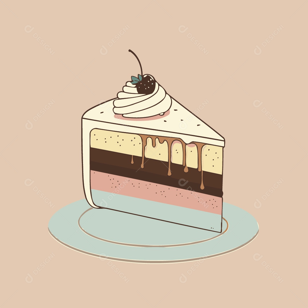 Faria de Bolo Ilustração Vetor EPS