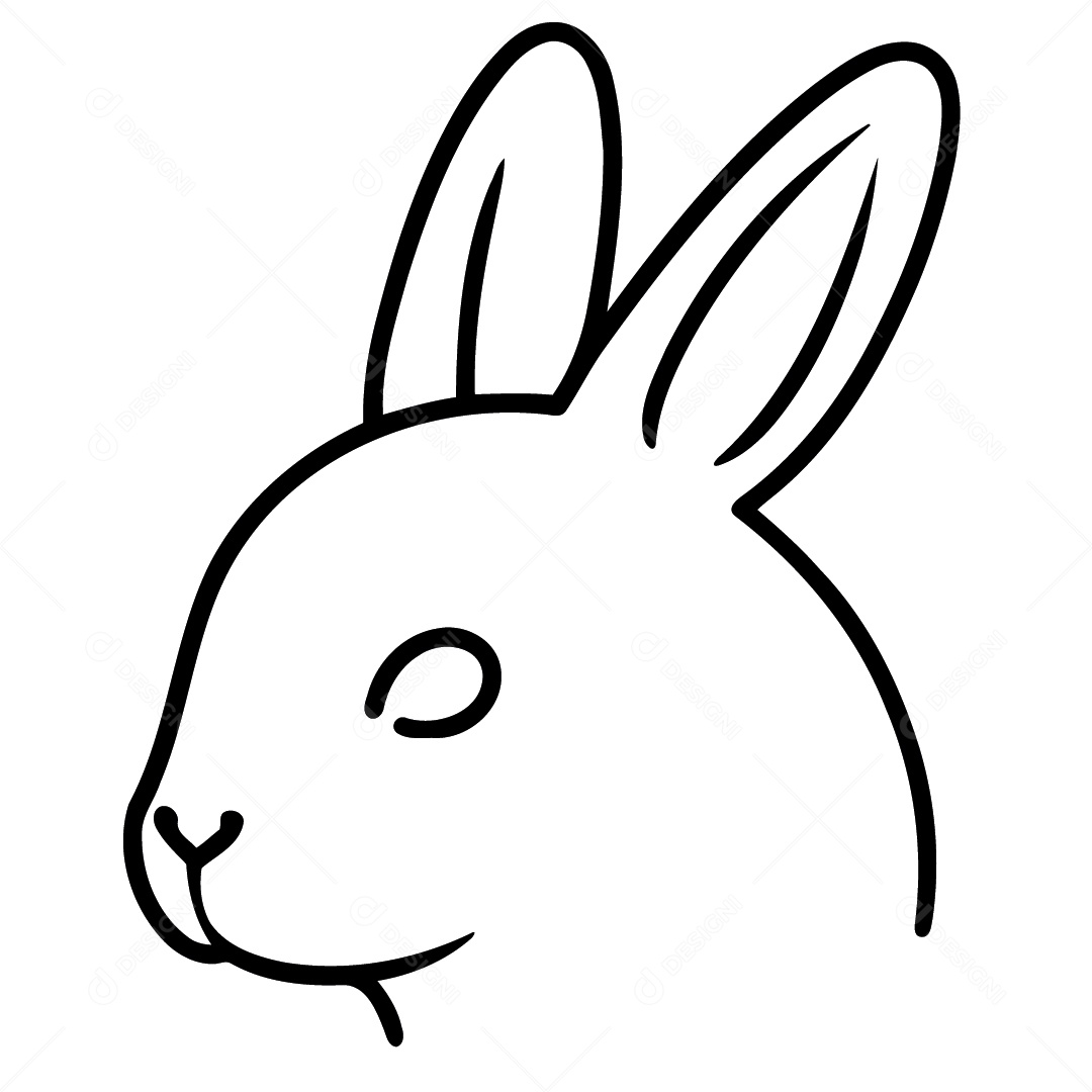 Desenho de Coelho Vetor EPS