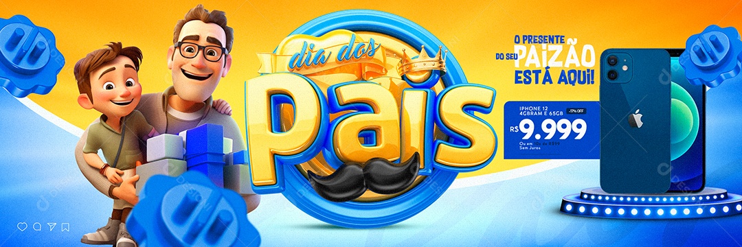 Editable Father's Day Social Media PSD Carousel