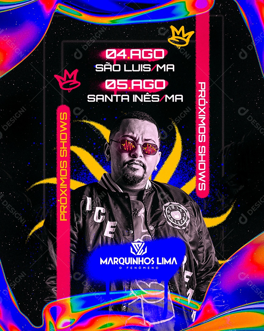 Flyer Marquinhos Lima Social Media PSD Editável