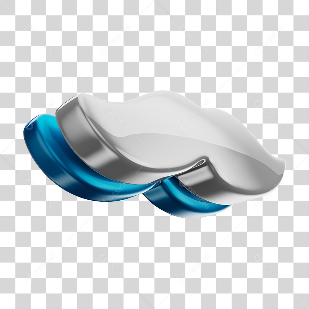 Elemento 3D Dia dos Pais para Composição PNG Transparente