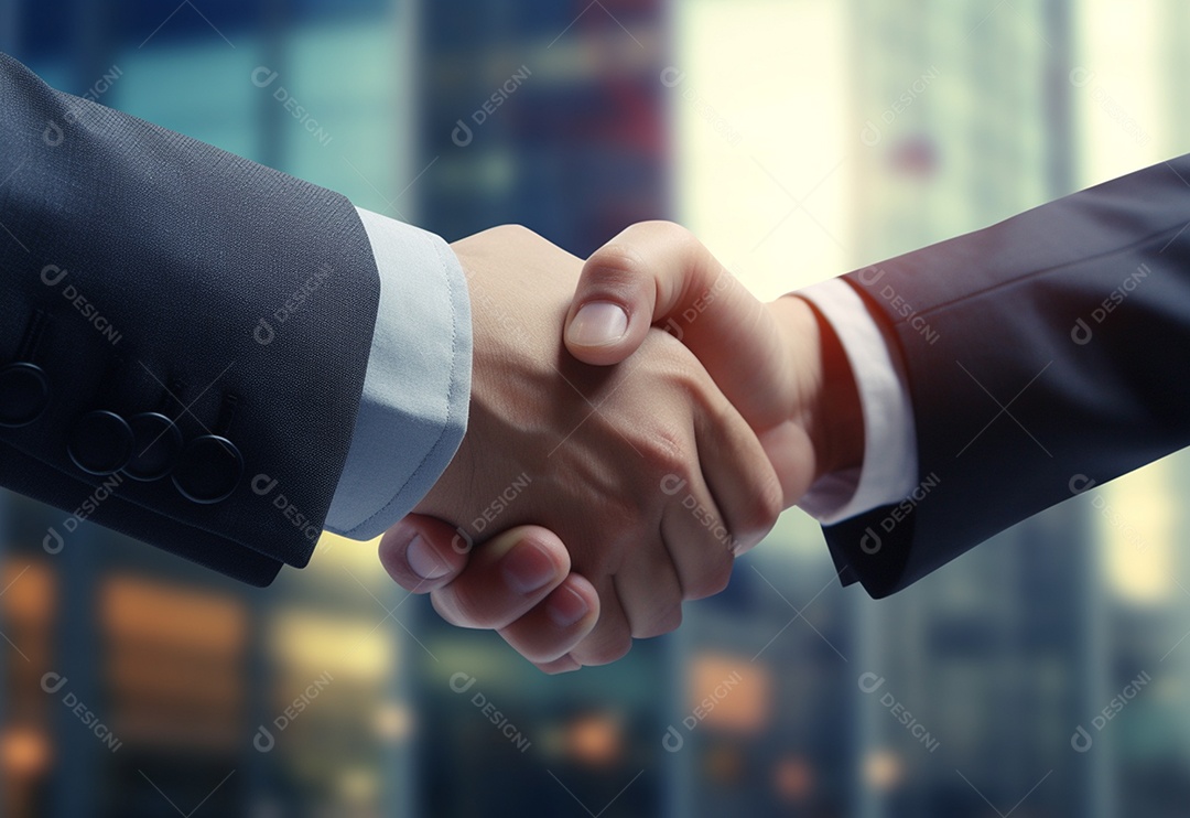 Empresário e mulheres aperto de mão para trabalho em equipe