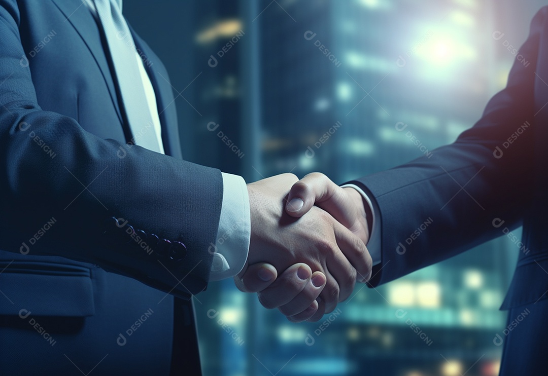 Empresário e mulheres aperto de mão para trabalho em equipe