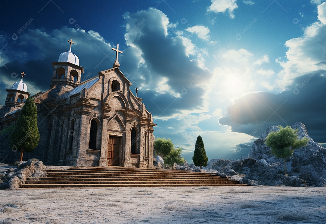 Fundo do conceito de religião cristã