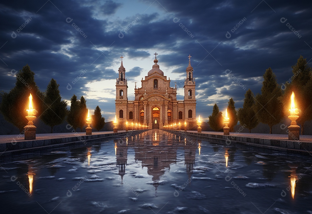 Fundo do conceito de religião cristã