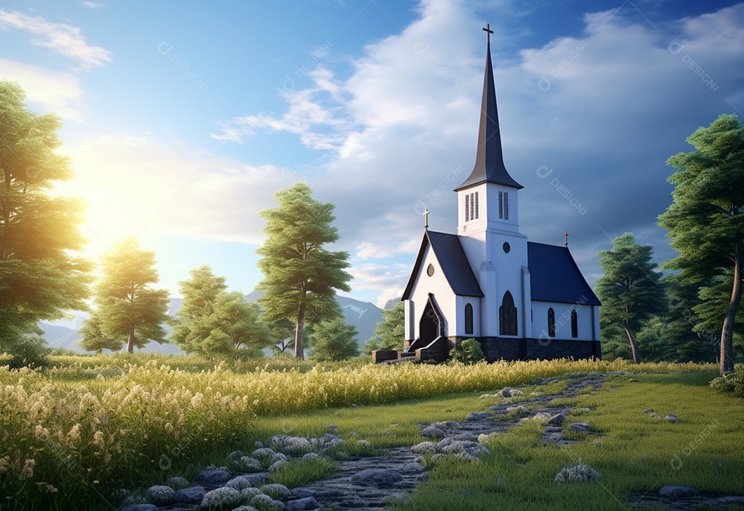 Fundo do conceito de religião cristã