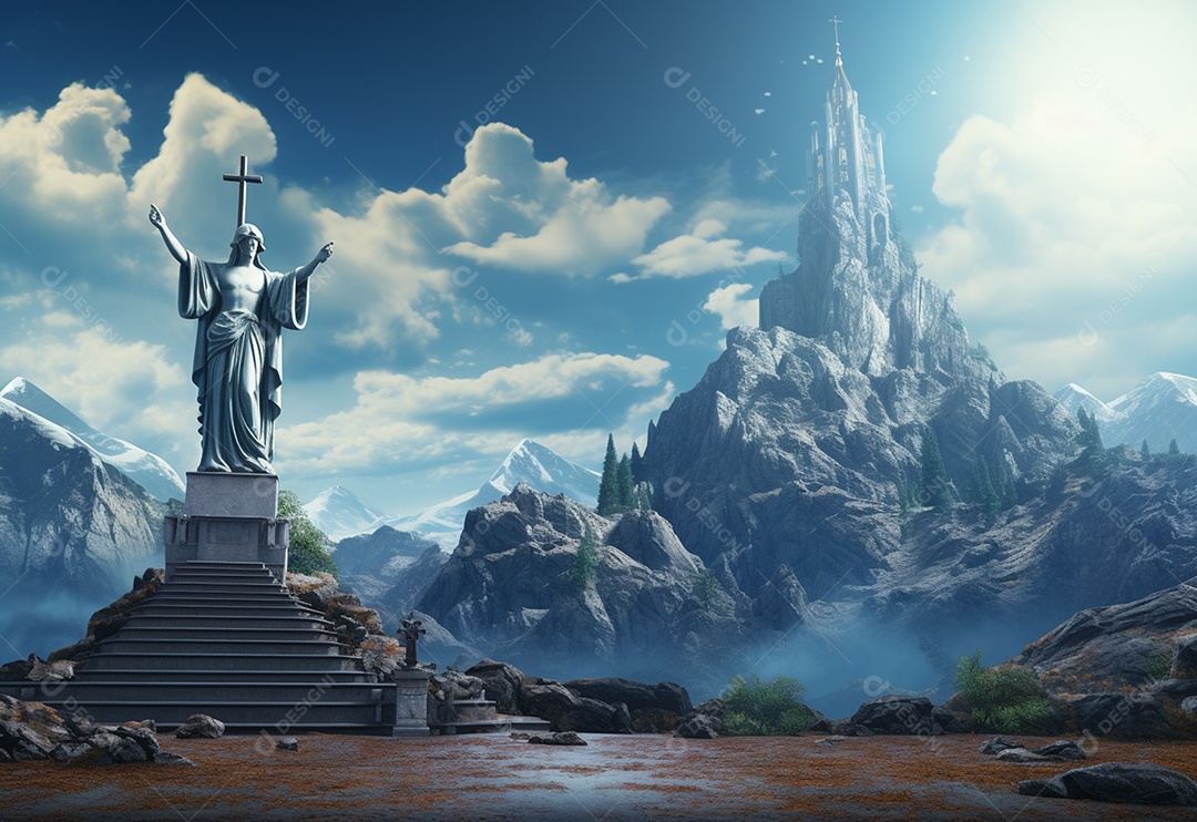 Fundo do conceito de religião cristã