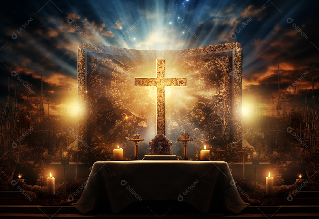 Fundo do conceito de religião cristã