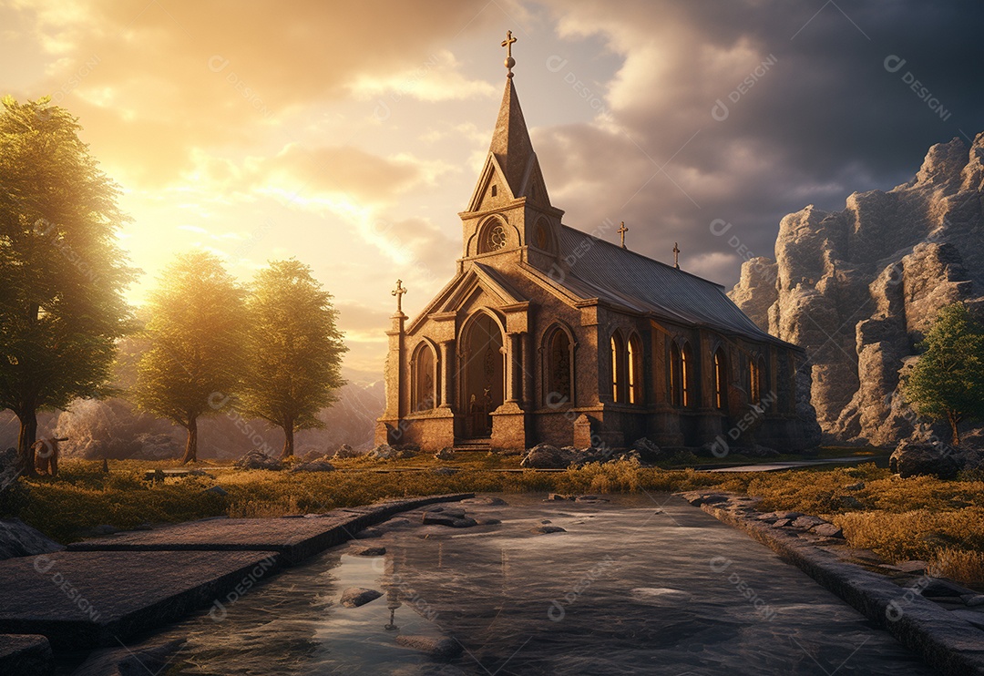 Fundo do conceito de religião cristã