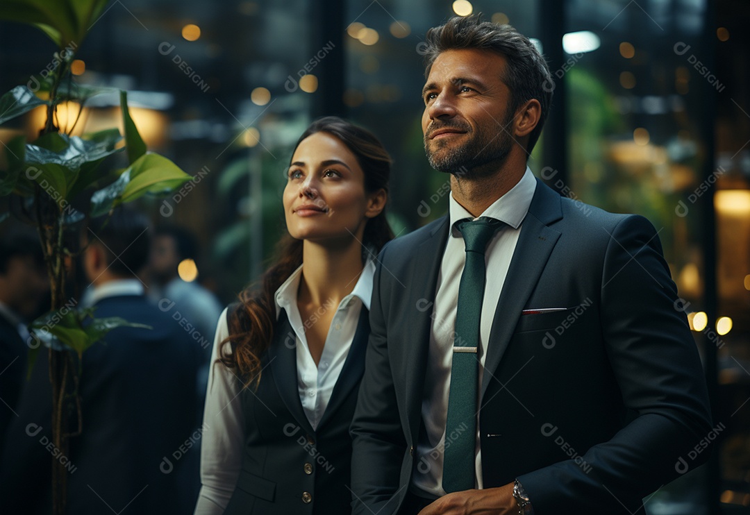 Gerente de banco feliz apertando a mão de um cliente