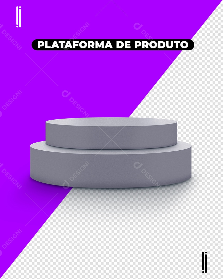 Podium Branco Para Composição PSD