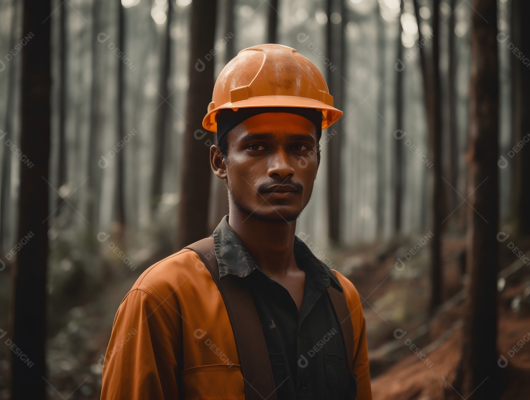 Vista de um engenheiro florestal